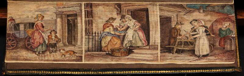 Illustration for article titled Fore-Edge Paintings: The Secret Works of Art Hidden Inside Book Pages